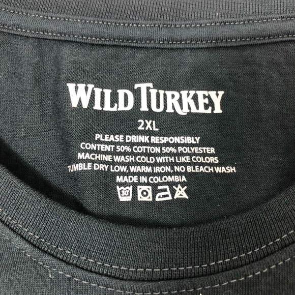 WILD TURKEY WHISKEY GREY GRAPHIC T-SHIRT - Picture 6 of 6